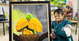 Chi Con 2 Ngon Tay Cu Dong Tot Cau Be Doc La Binh Duong Van Ve Nen Phep Mau 1460