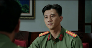 Ha Viet Dung Vao Vai Lanh Dao Cong An Doi Dau Doan Quoc Dam Trong Phim Vtv 683